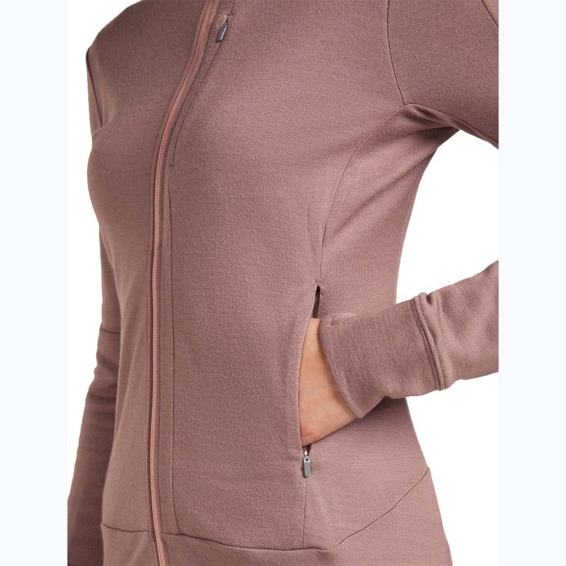Bluza damska icebreaker Merino 260 Quantum IV Zip Hoodie summit/blush 9