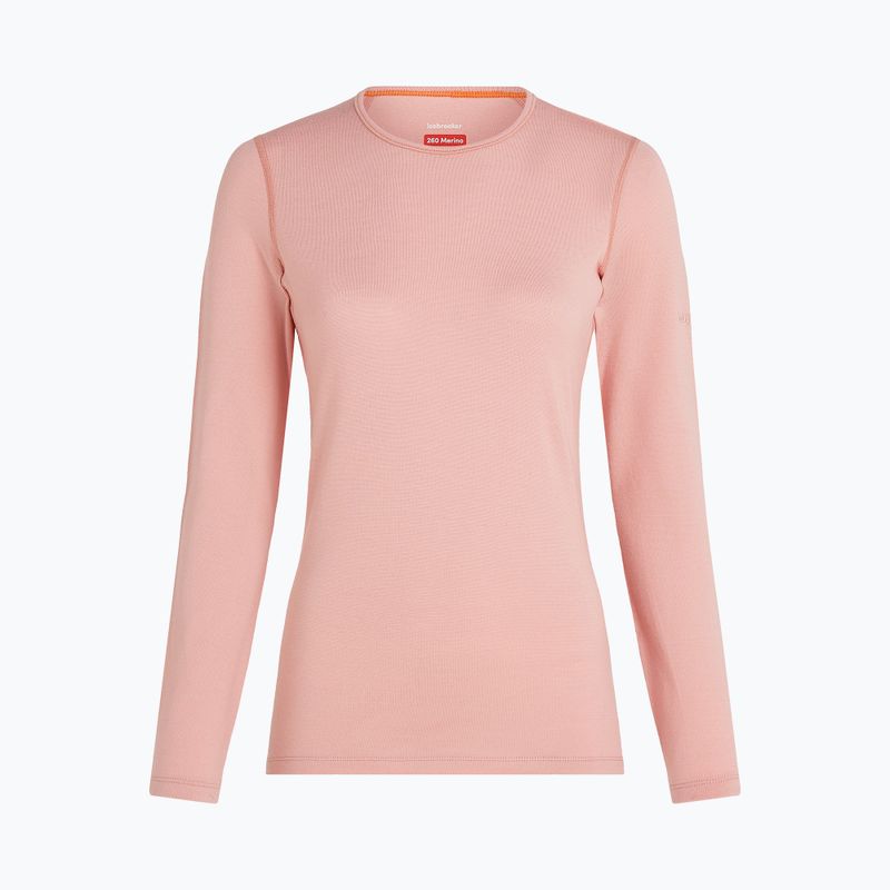 Longsleeve termoaktywny damski icebreaker 260 Tech Crewe blush 6