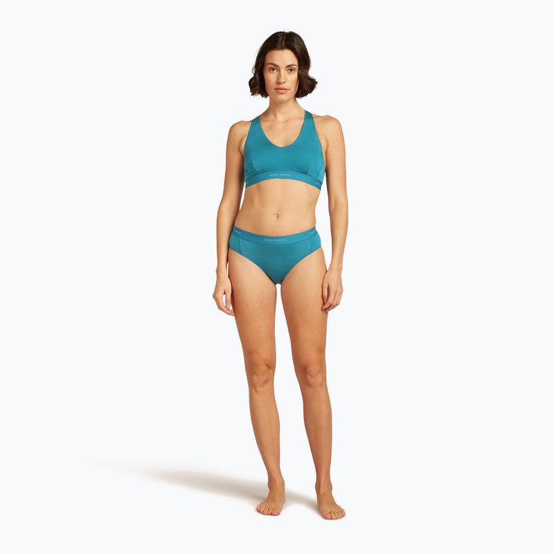 Biustonosz termoaktywny icebreaker Merino 125 Cool-Lite Sprite Racerback topaz 3