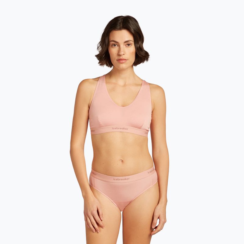 Biustonosz termoaktywny icebreaker Merino 125 Cool-Lite Sprite Racerback blush 2