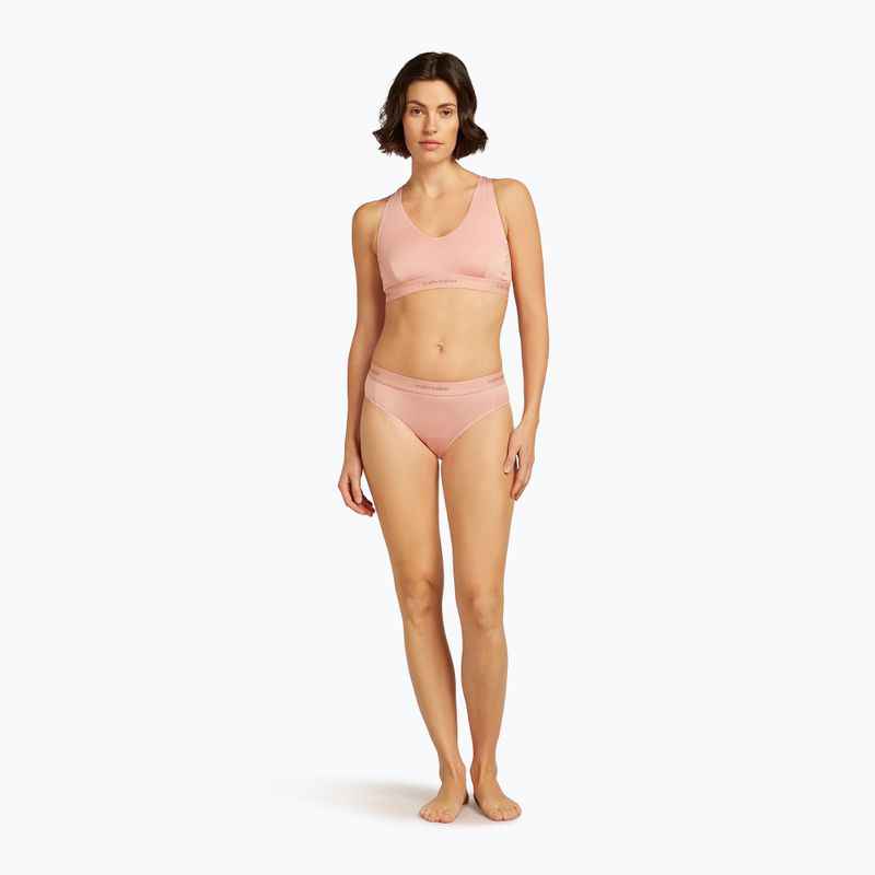 Biustonosz termoaktywny icebreaker Merino 125 Cool-Lite Sprite Racerback blush 3