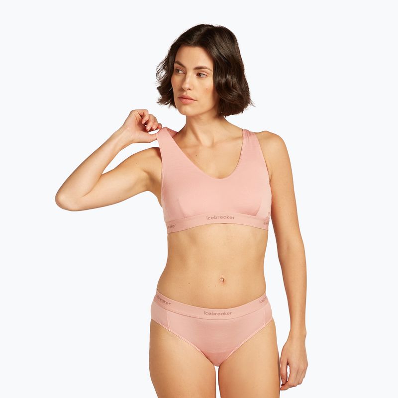 Biustonosz termoaktywny icebreaker Merino 125 Cool-Lite Sprite Racerback blush 5