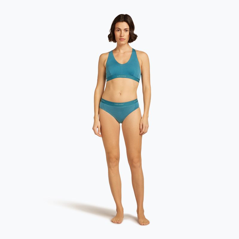 Majtki termoaktywne damskie icebreaker Merino 125 Cool-Lite Sprite Hipster topaz 3