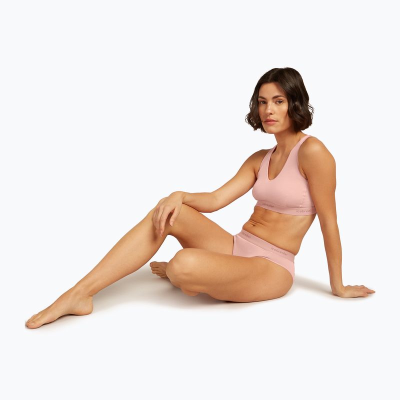 Majtki termoaktywne damskie icebreaker Merino 125 Cool-Lite Sprite Hipster blush 7