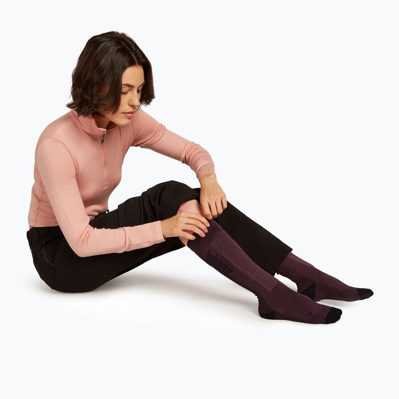 Skarpety narciarskie damskie Icebreaker Merino Ski+ Light OTC java/black/summit 4