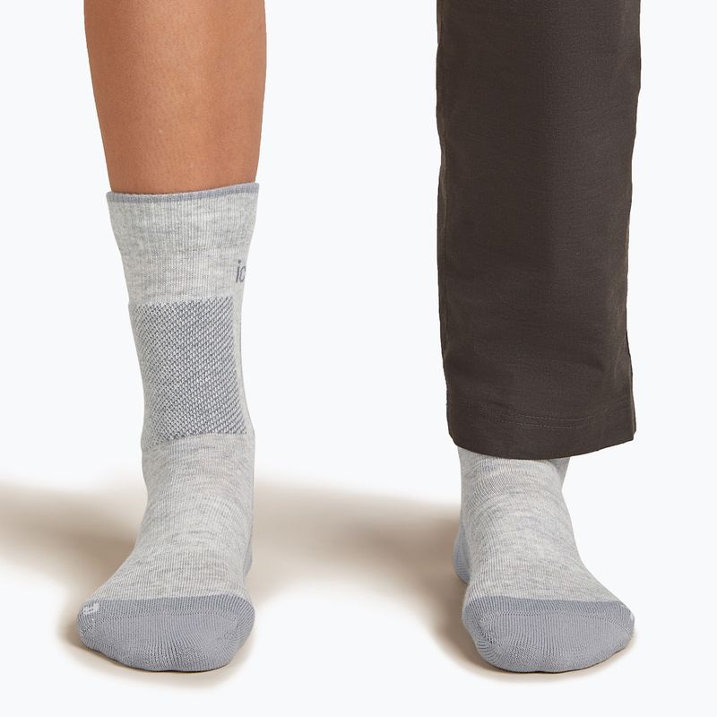 Skarpety damskie icebreaker Merino Hike+ Medium Crew blizzard heather/alloy 4