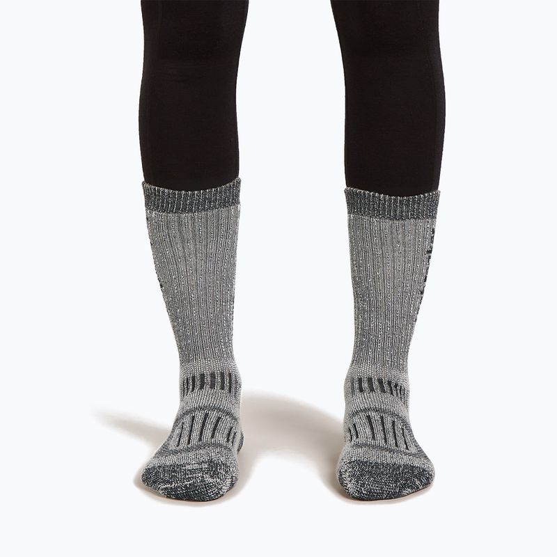 Skarpety damskie Icebreaker Merino Hike+ Mountaineer Mid Calf jet heather/black 3