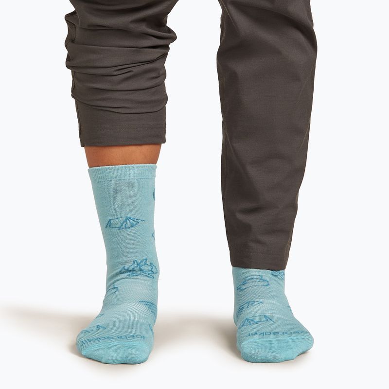 Skarpety damskie icebreaker Merino Ultralight Crew Camp Ess hydro/topaz 4