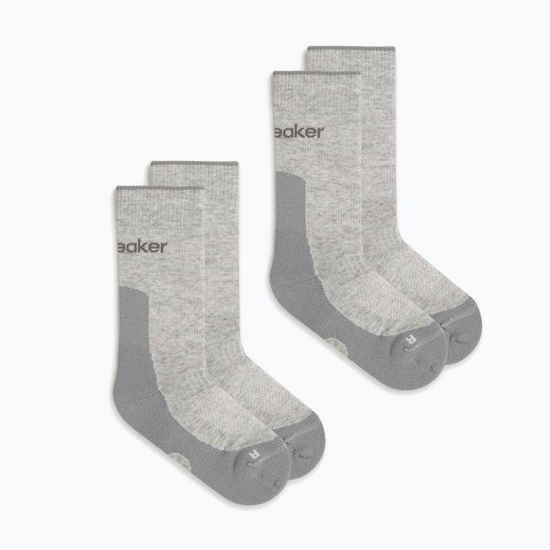 Skarpety damskie icebreaker Merino Hike+ Light Crew 2 pary blizzar hthr/alloy 6