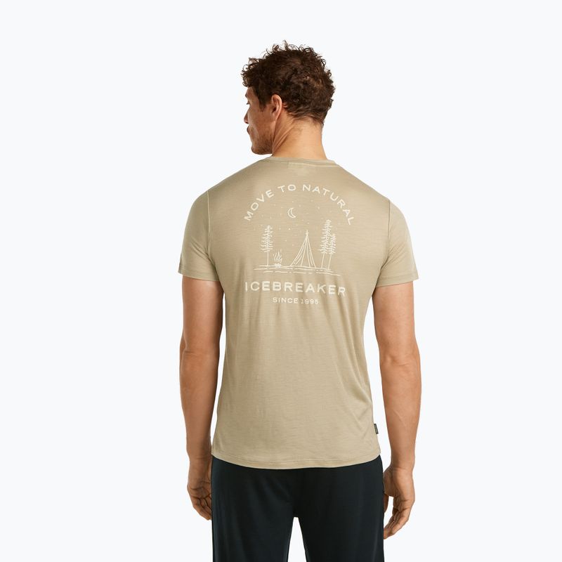 Koszulka męska icebreaker Merino 150 Tech Lite Peaceful Pass Tee flagstone 3