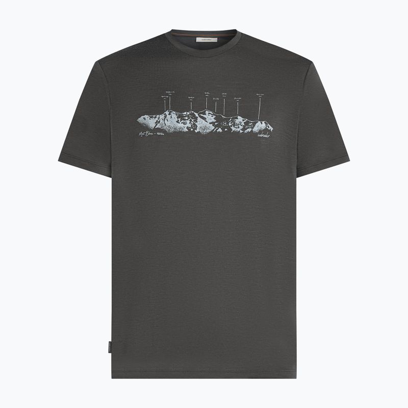 Koszulka męska icebreaker Merino 150 Tech Lite The Peaks obsigian 7