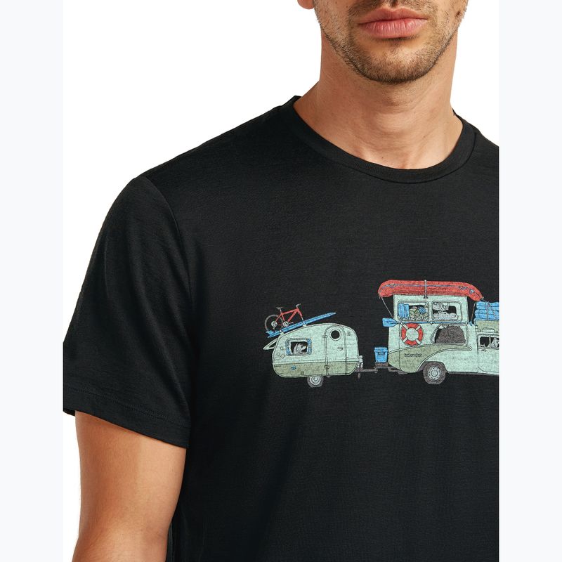 Koszulka męska icebreaker Merino 150 Tech Lite Transportage Tee black 5