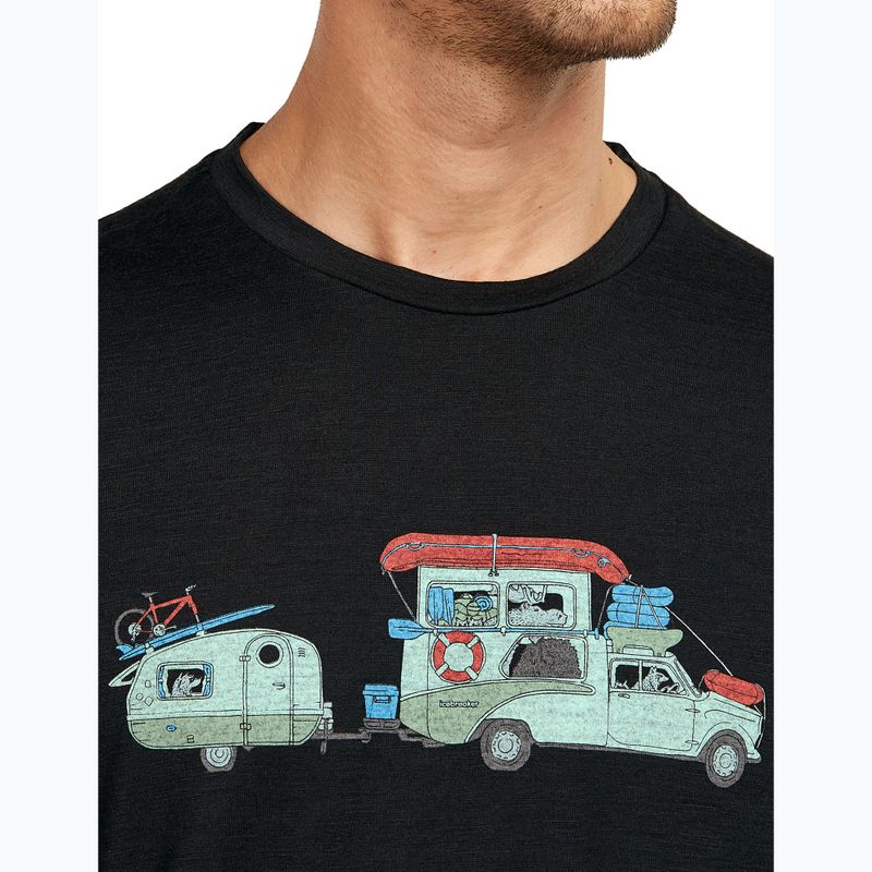 Koszulka męska icebreaker Merino 150 Tech Lite Transportage Tee black 6