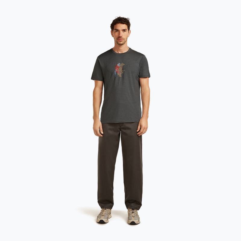 Koszulka męska icebreaker Merino 150 Tech Lite Bear Catch Tee obsidian 2