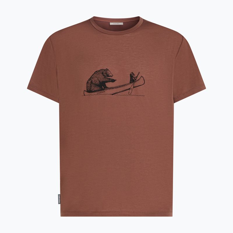 Koszulka męska icebreaker Merino Core Canoe Companions carob 7