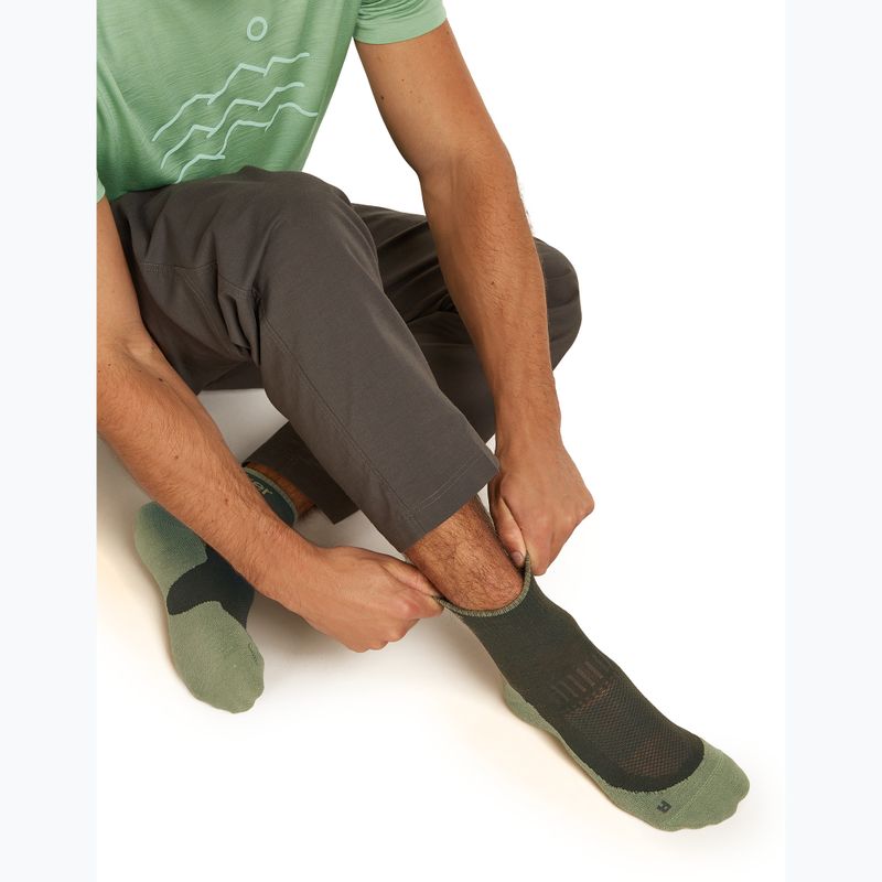 Skarpety męskie icebreaker Merino Hike+ Light Mini dark loden/lichen 4