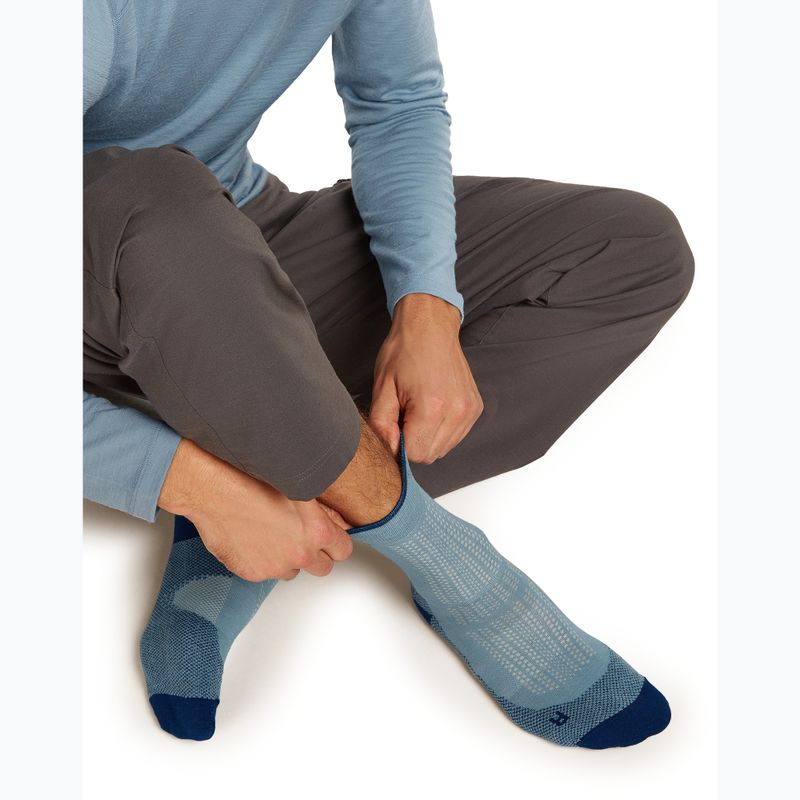 Skarpety męskie icebreaker Merino Hike+ Ultralight Quarter flint blue/atlantis 4