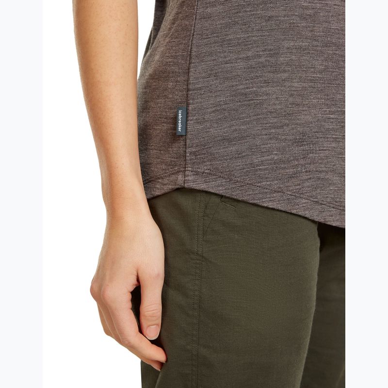 Koszulka trekkingowa damska icebreaker Merino 125 Cool-Lite™ Sphere III bittersweet hthr 6