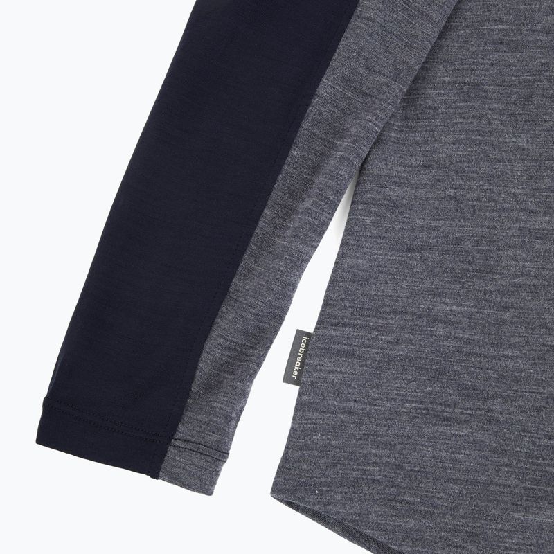 Longsleeve damski icebreaker Merino 125 Cool-Lite Sphere Tee CB midnnavy hthr/midnnavy/cb 3