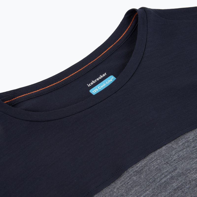 Longsleeve damski icebreaker Merino 125 Cool-Lite Sphere Tee CB midnnavy hthr/midnnavy/cb 4