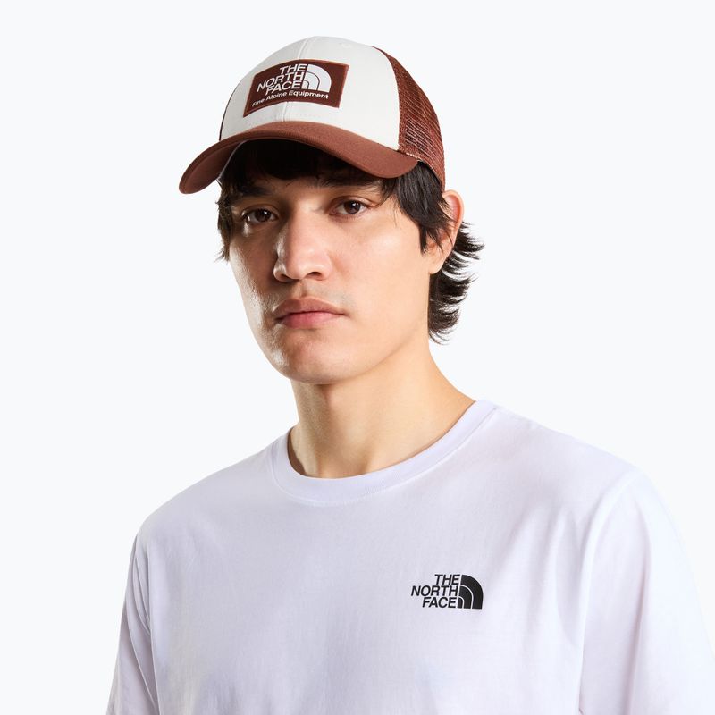 Czapka z daszkiem męska The North Face Mudder Trucker ember soil-white dune 3