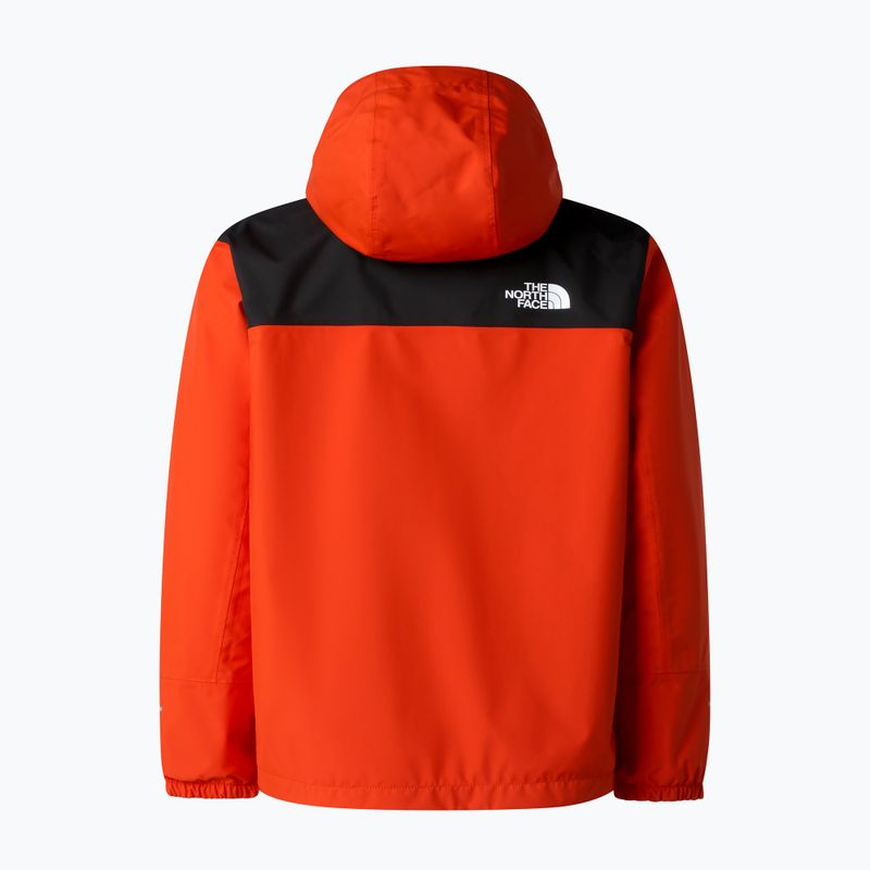 Kurtka przeciwdeszczowa dziecięca The North Face Antora lava red 7