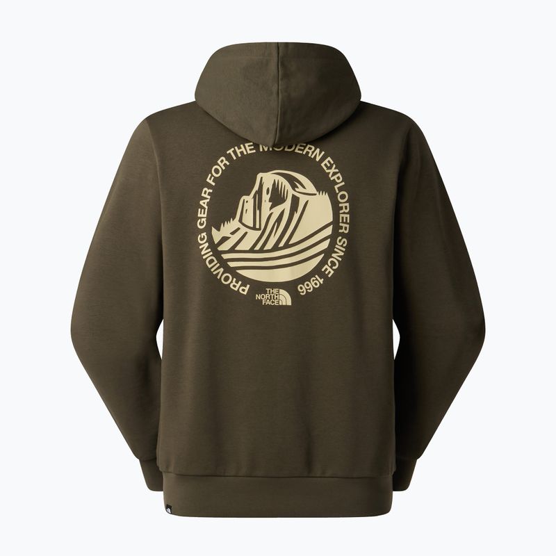 Bluza męska The North Face Monte Regular Hoodie Graphic new taupe green 5