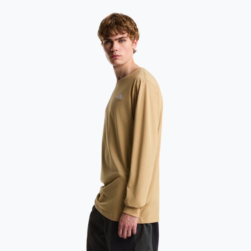 Longsleeve trekkingowy męski The North Face Evolution Simple Dome Regular khaki stone 4