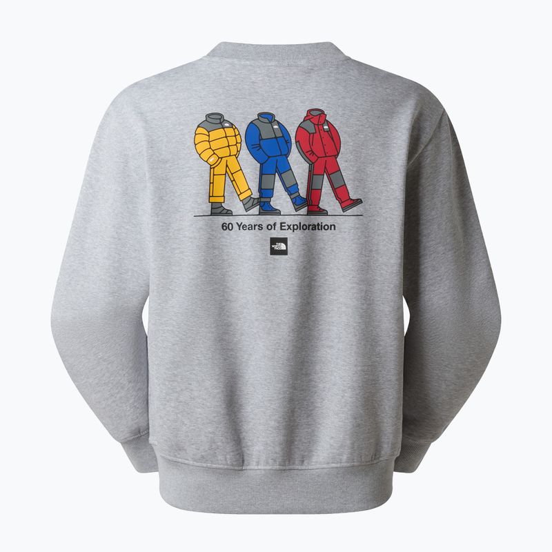 Bluza The North Face Celebration Relaxed Crew Graphic tnf light grey heather 2