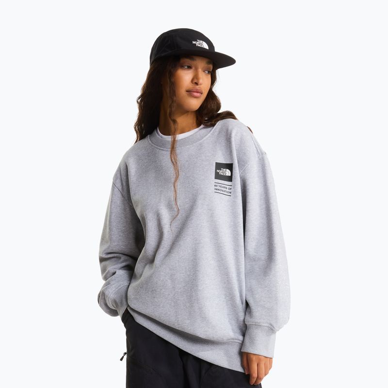 Bluza The North Face Celebration Relaxed Crew Graphic tnf light grey heather 3
