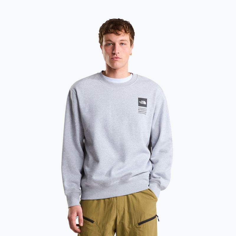 Bluza The North Face Celebration Relaxed Crew Graphic tnf light grey heather 4
