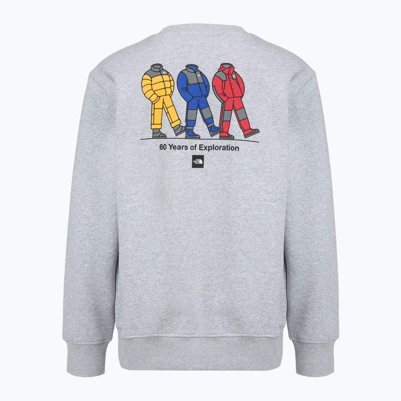 Bluza The North Face Celebration Relaxed Crew Graphic tnf light grey heather 2