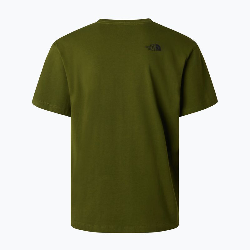 Koszulka męska The North Face Mountain Logo Relaxed woodland green 6