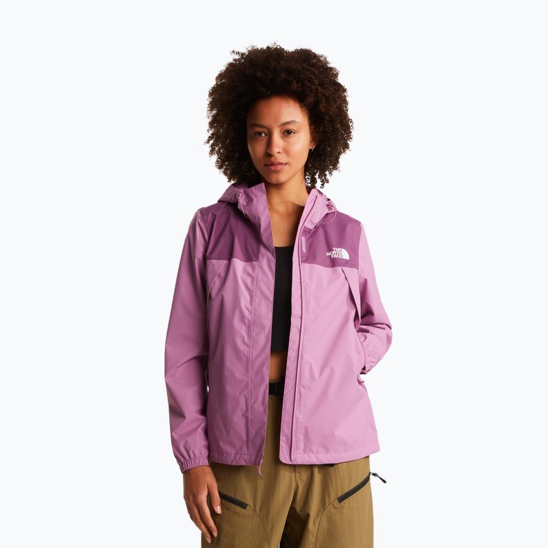 Kurtka przeciwdeszczowa damska The North Face Antora Rain hushed lavender/chroma purple 4