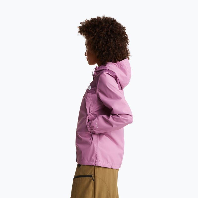 Kurtka przeciwdeszczowa damska The North Face Antora Rain hushed lavender/chroma purple 5