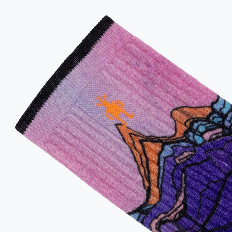 Skarpety damskie Smartwool Hike Mountain Sunrise Print Crew deep navy 4
