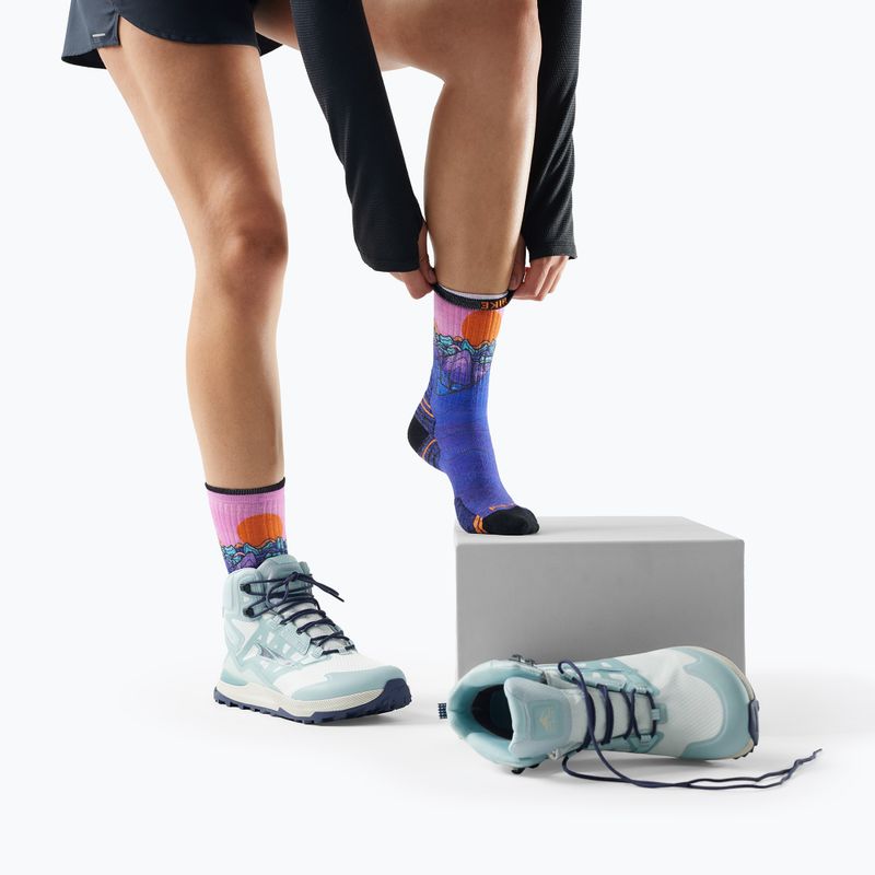 Skarpety damskie Smartwool Hike Mountain Sunrise Print Crew deep navy 2