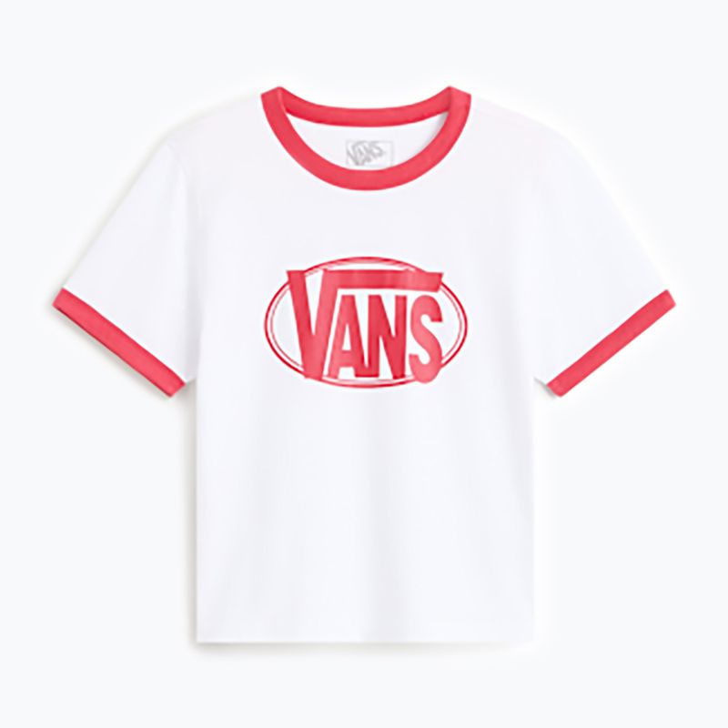 Koszulka damska Vans Center Chest Ringer Tee white