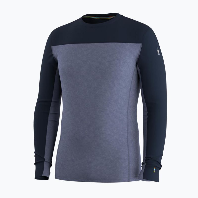 Bluza termoaktywna męska Smartwool Classic Thermal Merino Base Layer Colorblock Crew Boxed deep navy/nightfall 3
