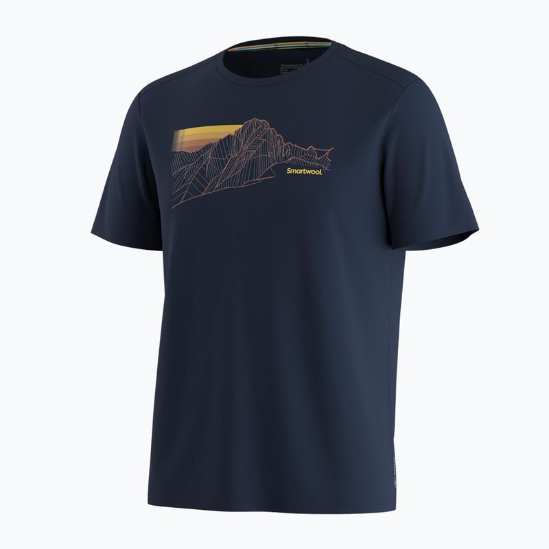 Koszulka męska Smartwool Alpine Trace Active Graphic Tee SS deep navy 3