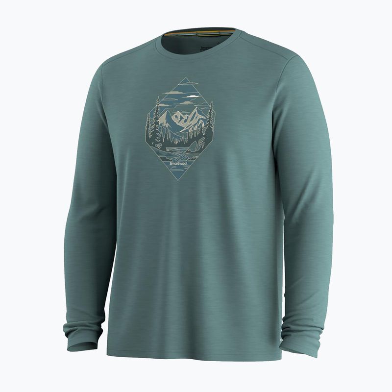 Longsleeve męski Smartwool Wander Valley Active Long Sleeve Graphic Tee dusty tea 3