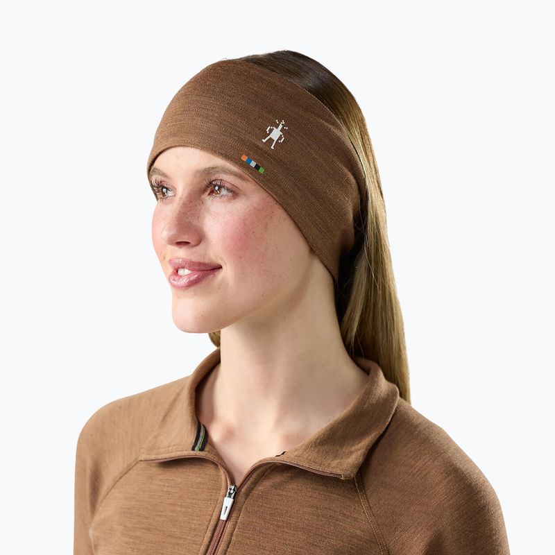 Opaska na głowę Smartwool Thermal Merino Reversible mocha heather 2