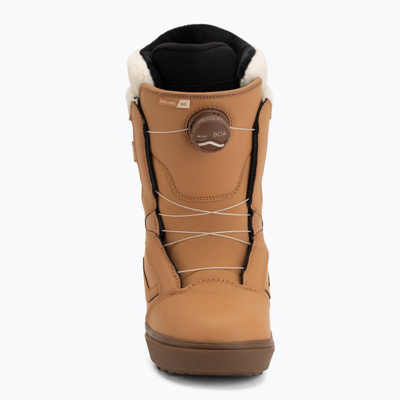 Buty snowboardowe damskie Vans Encore OG W tan/medium gum 3