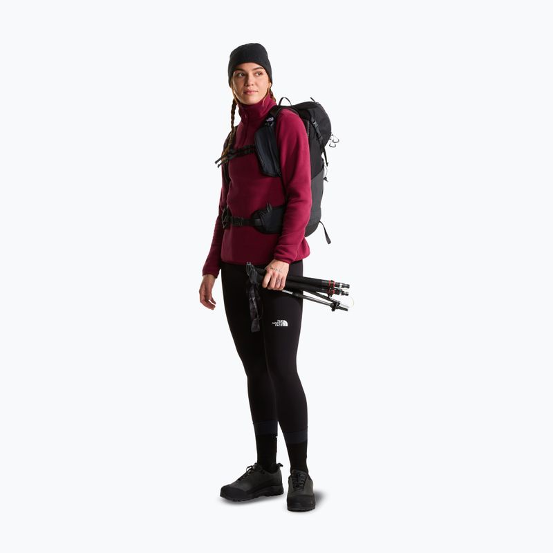 Bluza polarowa damska The North Face Glacier Fleece 1/4 Zip burgundy crush 2