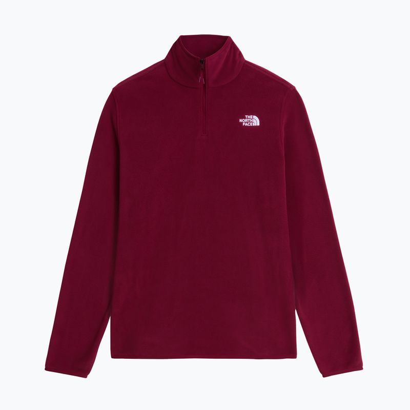 Bluza polarowa damska The North Face Glacier Fleece 1/4 Zip burgundy crush 4
