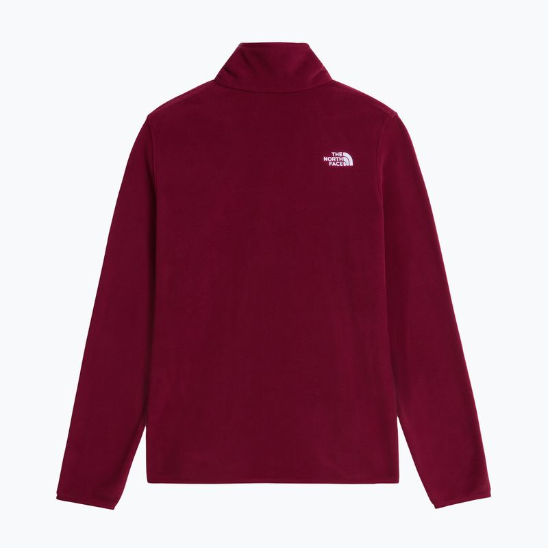 Bluza polarowa damska The North Face Glacier Fleece 1/4 Zip burgundy crush 5