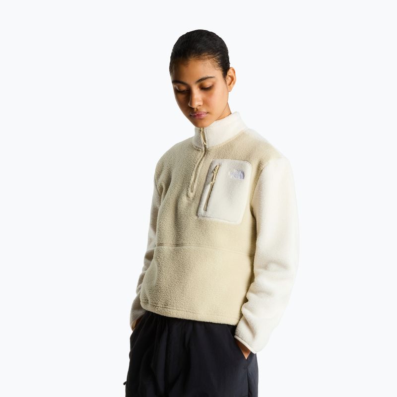 Bluza polarowa damska The North Face Yumiori 1/4 Zip desert stone/wh