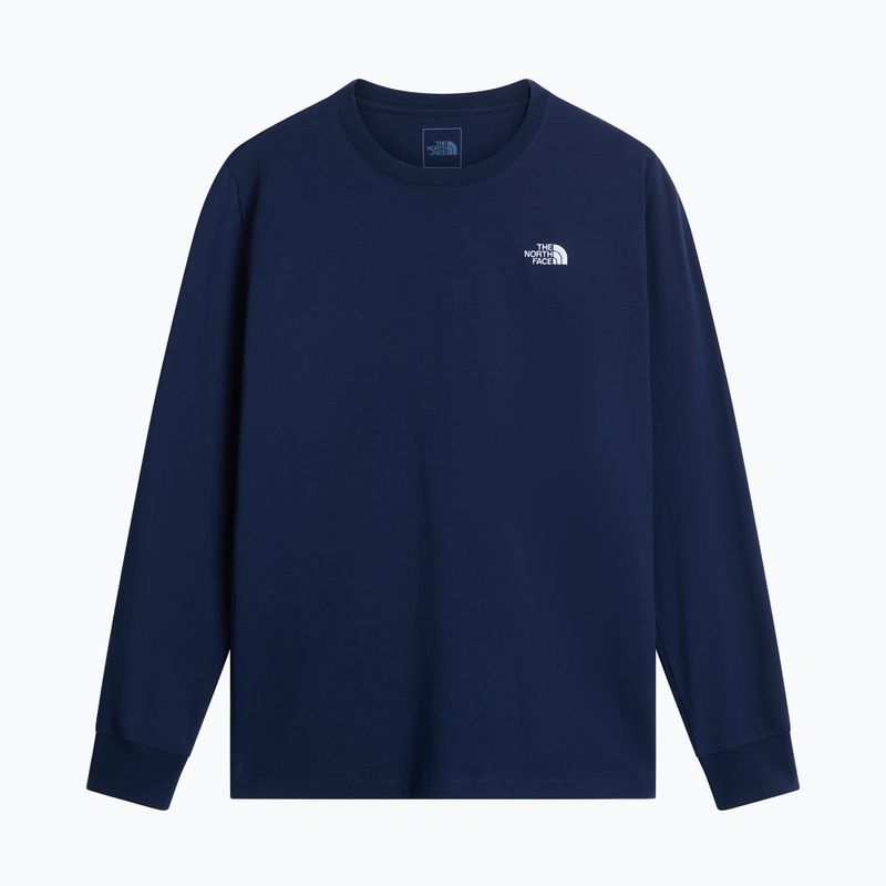 Longsleeve trekkingowy męski The North Face Evolution Simple Dome Regular LS Tee summit navy 4