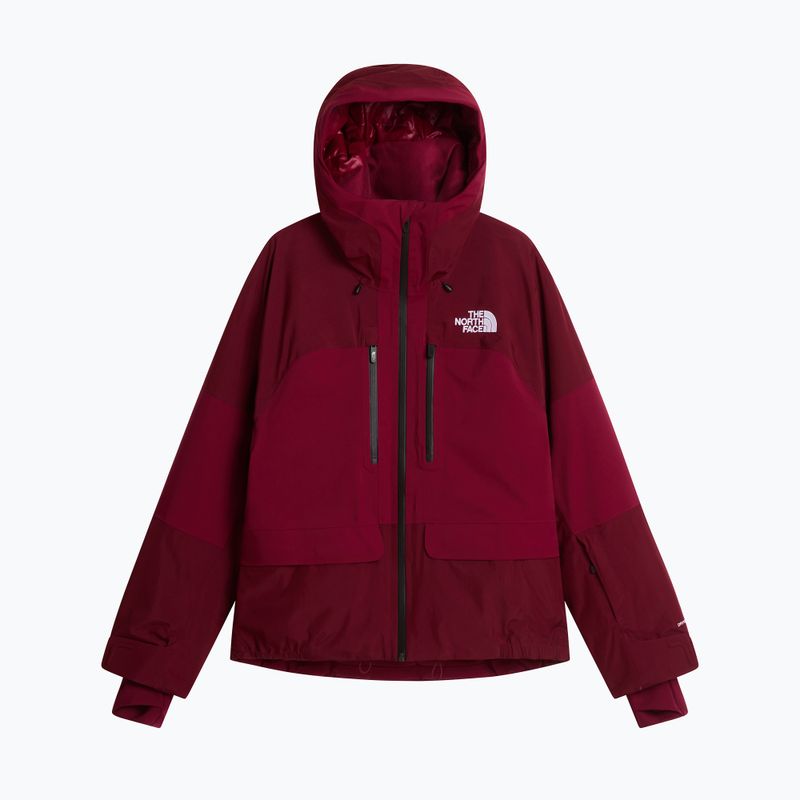 Kurtka narciarska damska The North Face Powstar burgundy crush 5