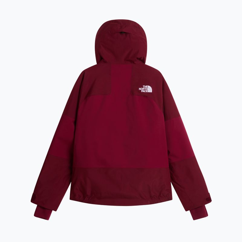 Kurtka narciarska damska The North Face Powstar burgundy crush 6